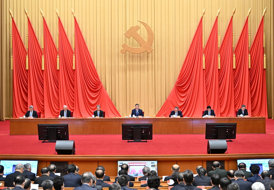 ??1月6日，中共中央總書記、國家主席、中央軍委主席習(xí)近平在中國共產(chǎn)黨第二十屆中央紀(jì)律檢查委員會(huì)第四次全體會(huì)議上發(fā)表重要講話。李強(qiáng)、趙樂際、王滬寧、蔡奇、丁薛祥、李希出席會(huì)議。